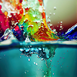 Colorful Water Splashes Paper 4