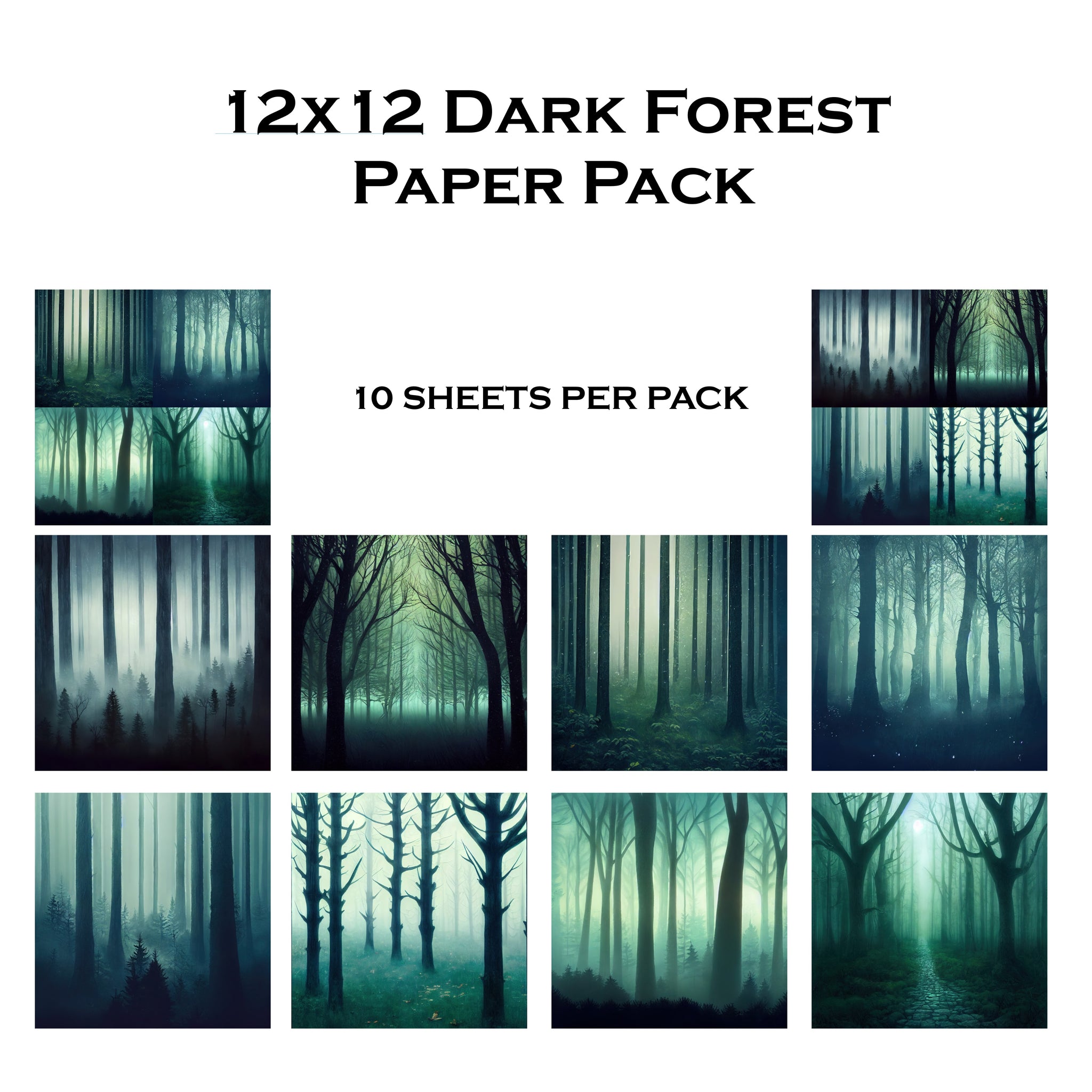 Dark Forest 12x12 Paper Pack