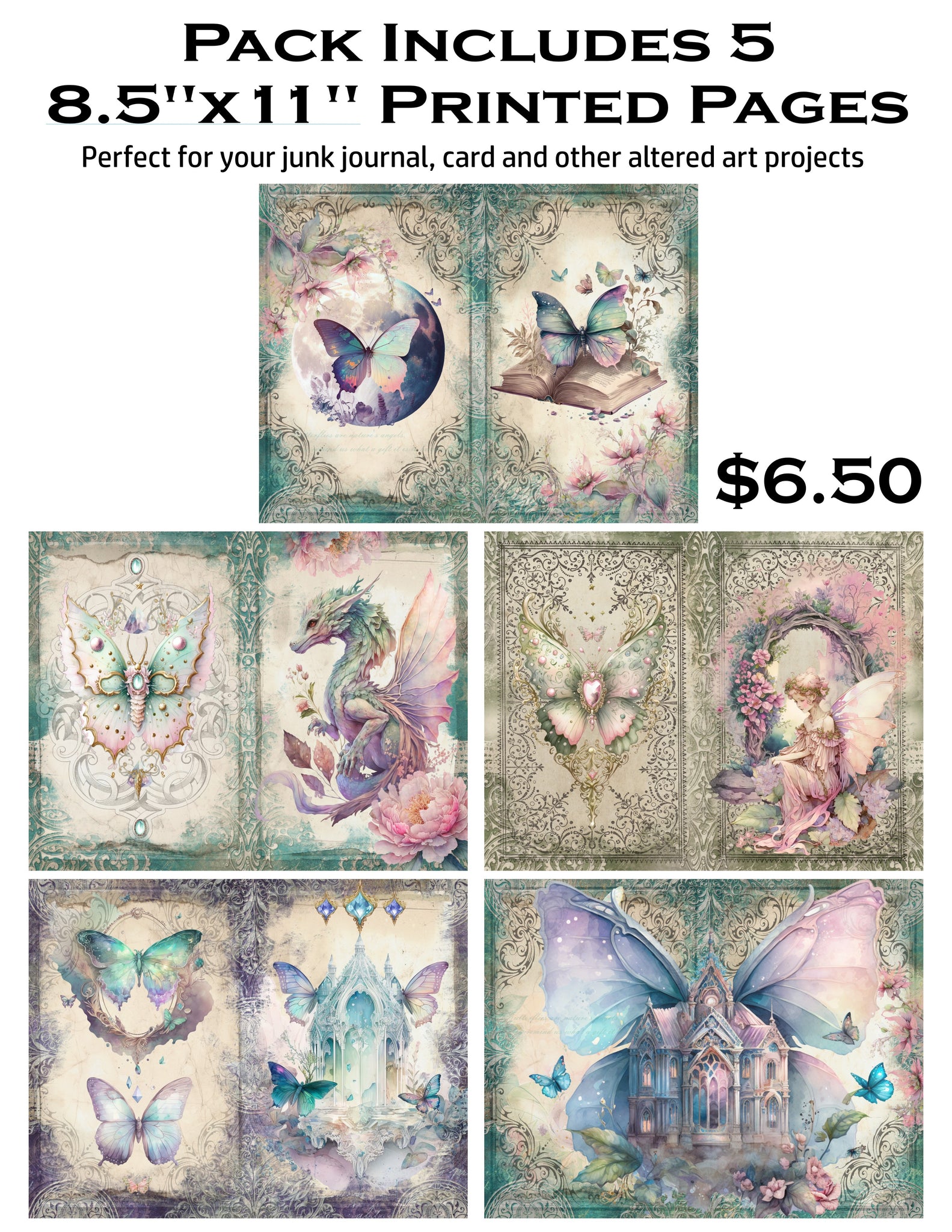 Fairy Graphics 8.5 x 11 Paper Pack