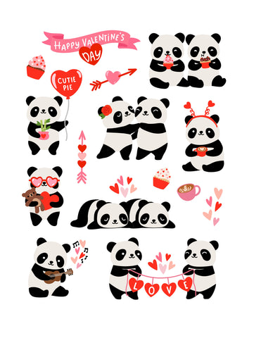 Valentine Pandas Ephemera