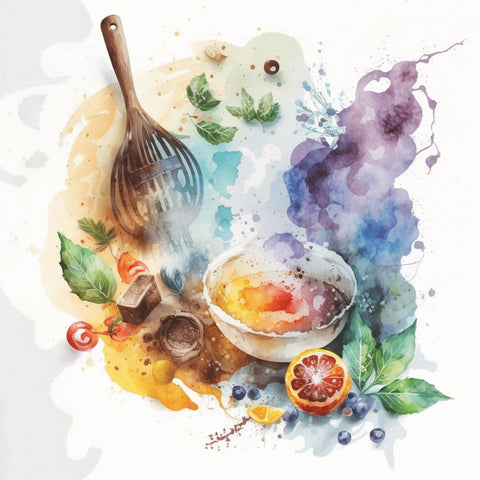 Watercolor Cooking Paper 1