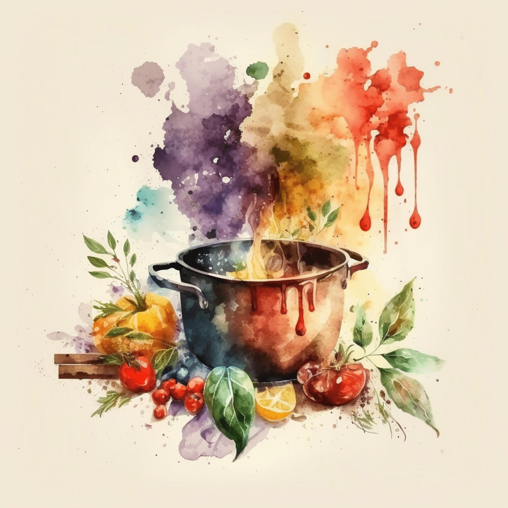 Watercolor Cooking Paper 4