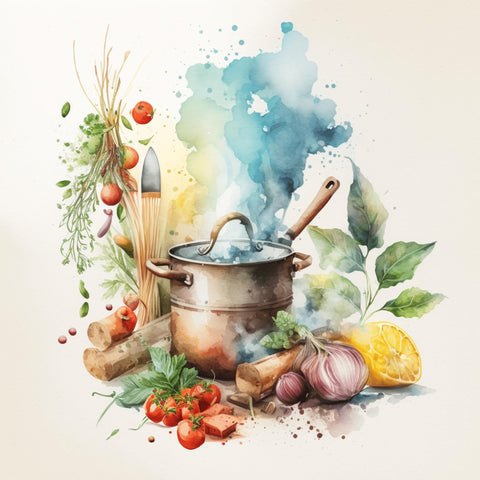 Watercolor Cooking Paper 5