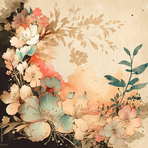 Watercolor Floral Paper 7