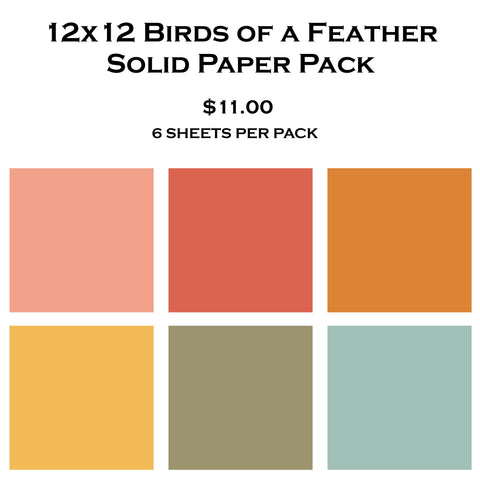 Birds Of A Feather Solid Paper Pack