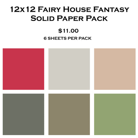 Fairy House Fantasy Solid Paper Pack