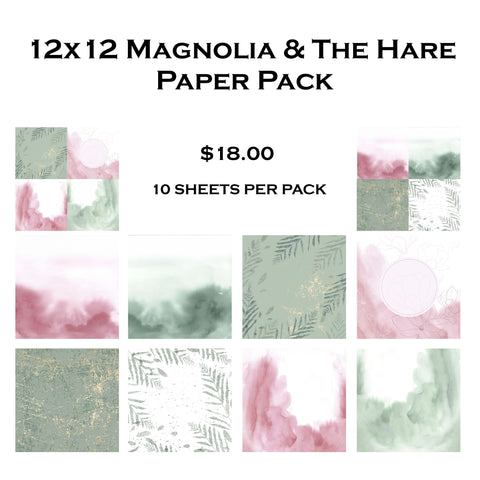 Magnolia & The Hare 12x12 Paper Pack