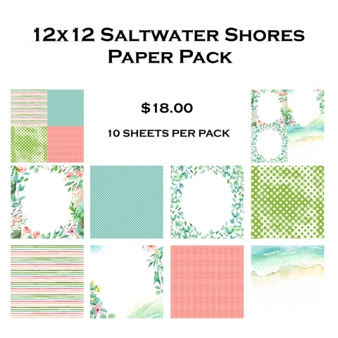 Saltwater Shores 12x12 Paper Pack
