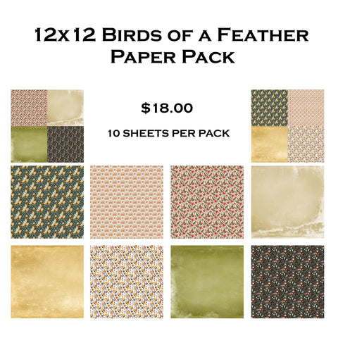 Birds Of A Feather 12x12 Paper Pack