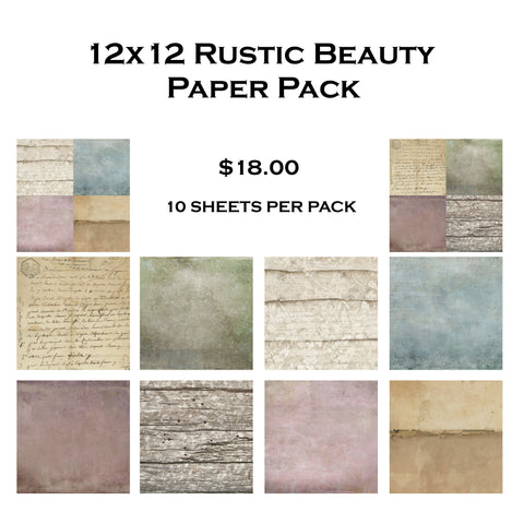 Rustic Beauty 12x12 Paper Pack