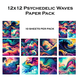 Psychedelic Waves 12x12 Paper Pack