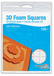 3D Foam Squares White Large