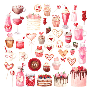 Cozy Valentine Sweets & Treats Ephemera