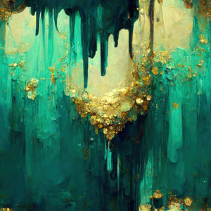 Turquoise & Gold Paper 1