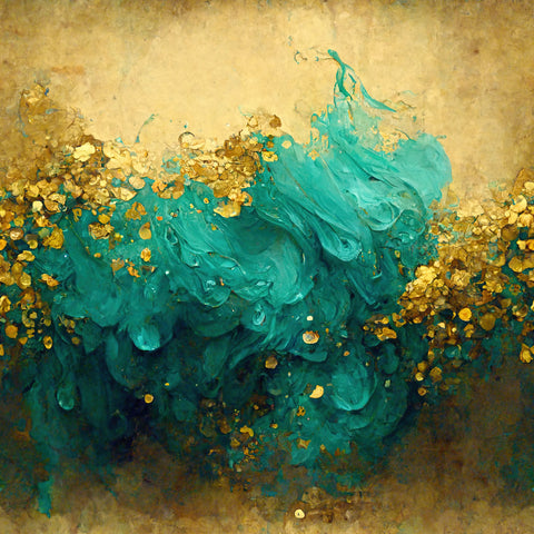 Turquoise & Gold Paper 5