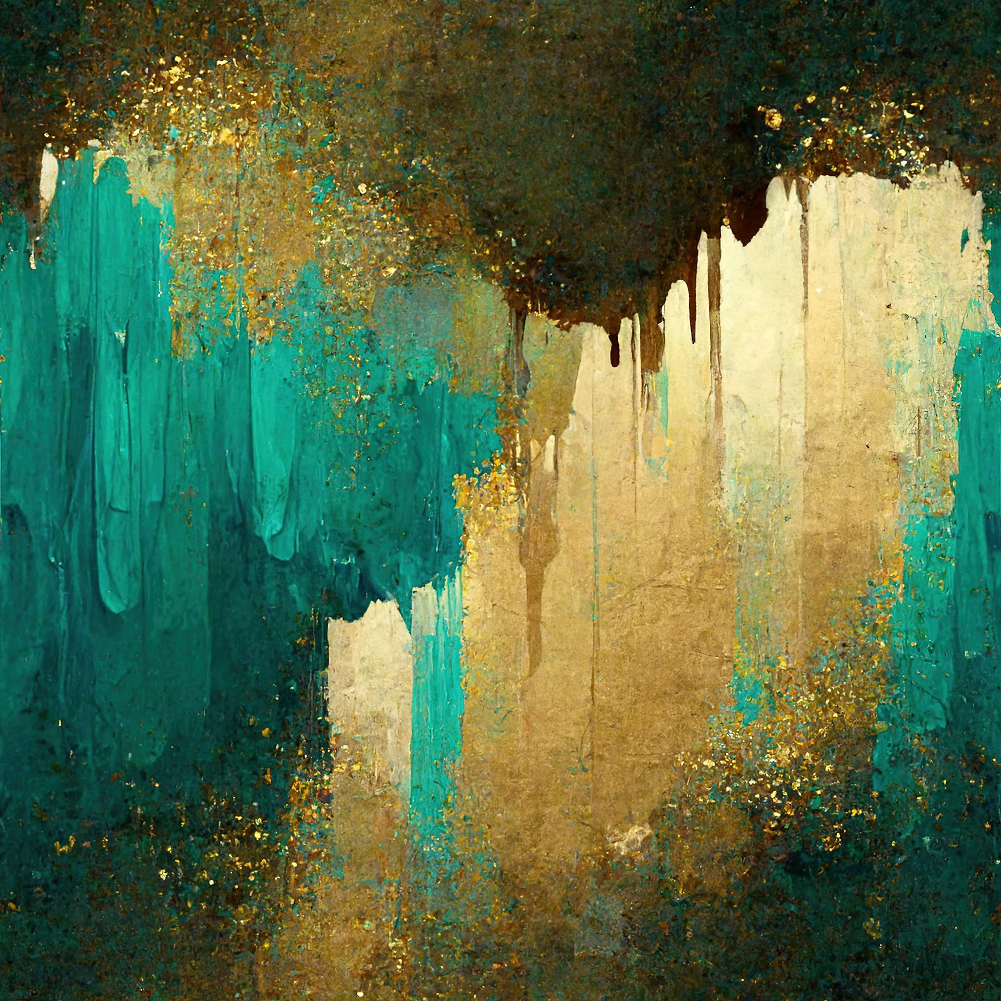 Turquoise & Gold Paper 8