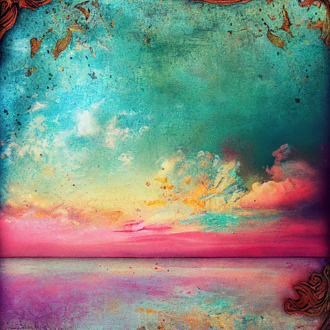 Vintage Abstract Landscape Paper 1