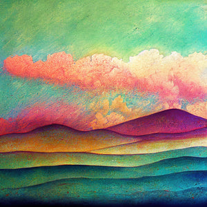 Vintage Abstract Landscape Paper 2